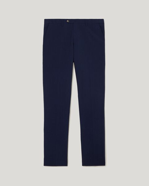 Wool Blend Regular Stretch Premium Tailored Pant, Navy, hi-res